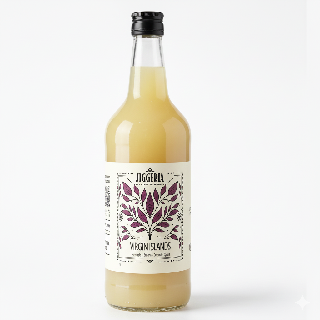 מוקטייל אננס קוקוס בננה בבקבוק